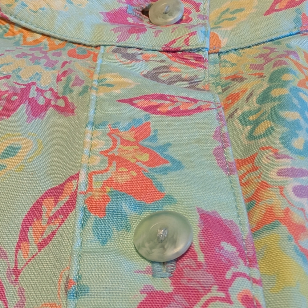SIGRID OLSEN Sport Blazer - Aqua/Multi BOHO - 1X - NWOT - Picture 7 of 15